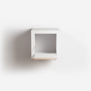 Fläpps Box Nachttisch 40x40x40 - Weiß