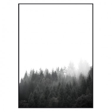 nahili ARTPRINT/POSTER "walk through the FOREST" (DIN A1/A3 & 50x70cm) Wald Nebelbäume Winter
