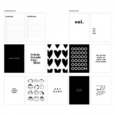 Love is the new black - Familienkalender 2025