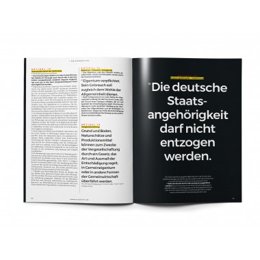 Das Grundgesetz als Magazin - Ausgabe 2025