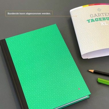 GARTENTAGEBUCH XL, ewiger Kalender für Gärtner, Garten-Notizbuch, Gartenjournal, Buch für Hobbygärtner