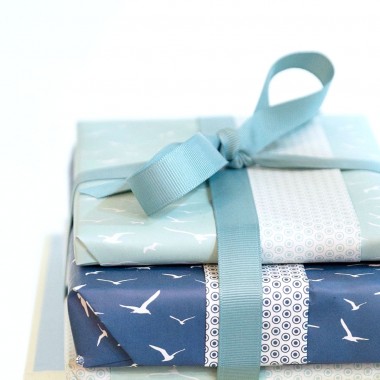 Mint Geschenkpapier "Möwen" - 5 Bogen