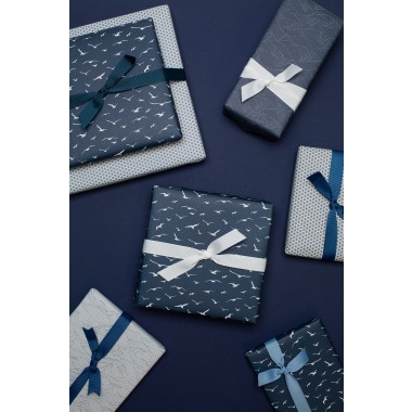 Blaues Geschenkpapier "Möwen" - 5 Bogen 