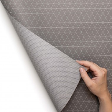 Braunes Geschenkpapier "Dreiecke" - 5 Bogen
