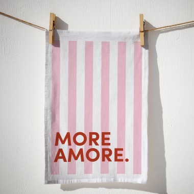 Geschirrtuch - Bio Baumwolle - More Amore