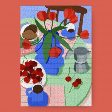 Das Puzzle Kollektiv - Puzzle "‘Gouter au vase bleu" 1000 Teile