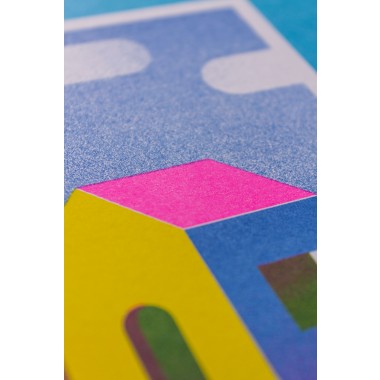 Martin Krusche - Risographie »Häuser - Am Waldesrand«, DIN A6