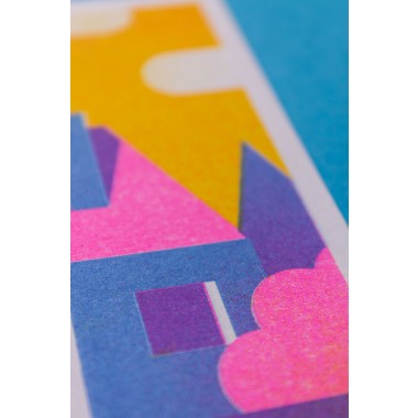 Martin Krusche - Risographie »Häuser - Datsche«, DIN A6