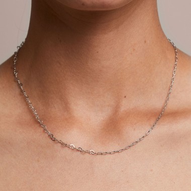 just hearts necklace - 925 Sterlingsilber weiß rhodiniert