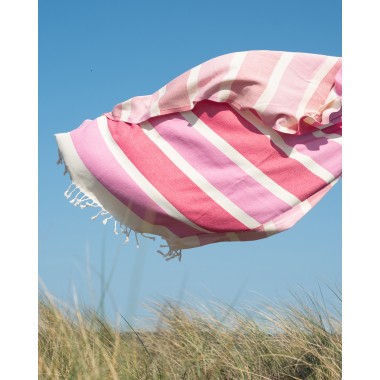 Yolunda Hamamtuch Bio-Baumwolle Dalya Flamingo