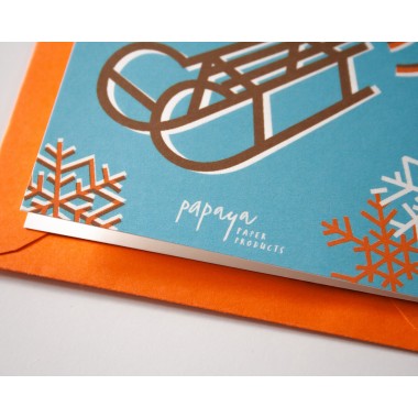 Weihnachtskarte »Happy Holidays« // Papaya paper products