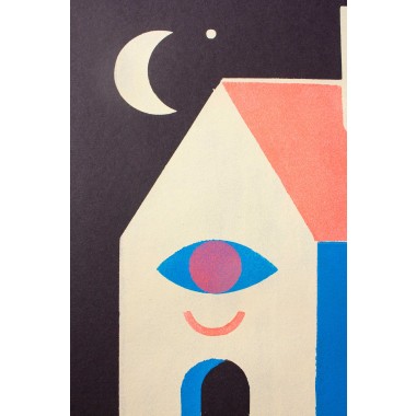 Martin Krusche - Schablonendruck »Home Sweet Home«, 50x70cm
