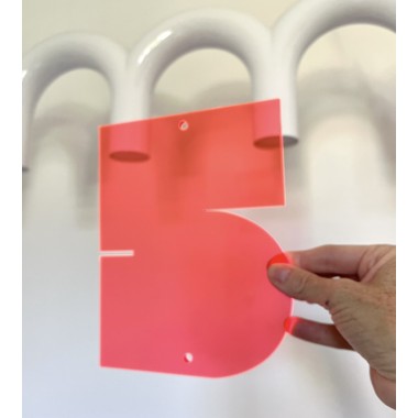 THE SUPER HOUSE NUMBER NEON ORANGE