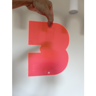 THE SUPER HOUSE NUMBER NEON ORANGE von not white studio