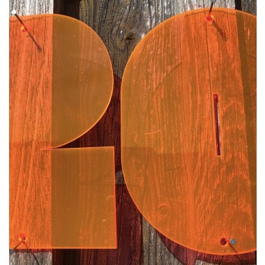 THE SUPER HOUSE NUMBER NEON RED von not white studio