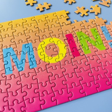 SUNSHINE PUZZLES, POSTKARTE MIT MINI PUZZLE, 99 TEILE PUZZLE