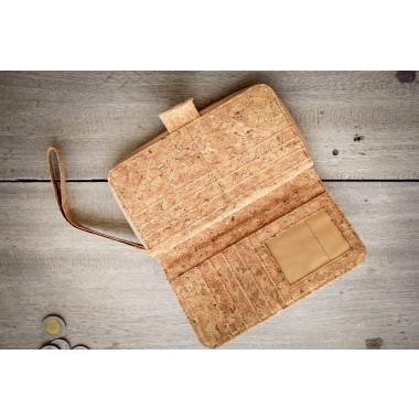 Portemonnaie / Brieftasche aus Kork, natur