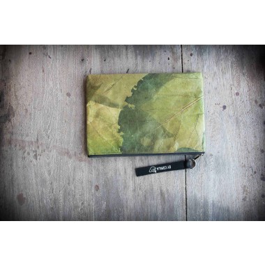 Laptop-Hülle 13" - 14" Zoll aus laminierten Blättern in grün BY COPALA
