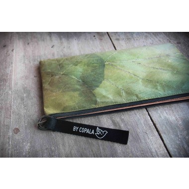Laptop-Hülle 13" - 14" Zoll aus laminierten Blättern in grün BY COPALA