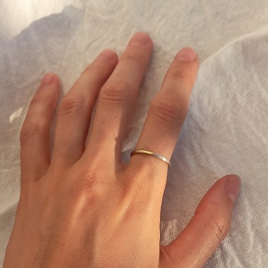 BICOLOR Ring, 585 Gold, 925 Silber - CHIARAMITCH