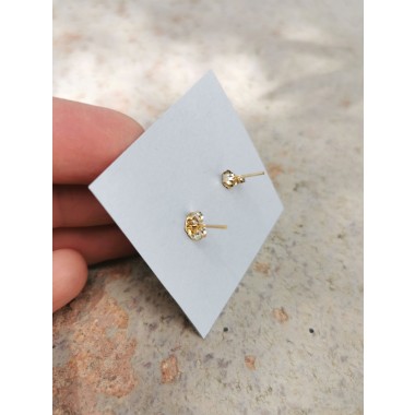 Rosa Mondstein Ohrstecker - für mehr Liebe und Mitgefühl - handgefertigt aus Sterling Silber oder (Rosé) Gold Filled - KIZZU Schmuck Manufaktur 