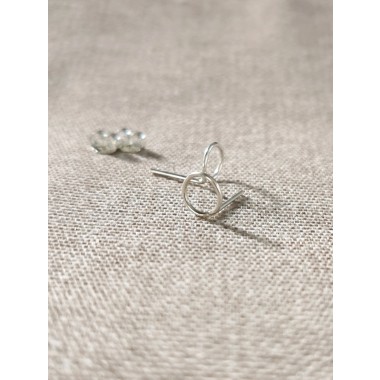 Schlichte Kreis Ohrstecker aus Sterling Silber, dein Alltag Basic - auch in (Rosé) Gold Filled - KIZZU Schmuck 