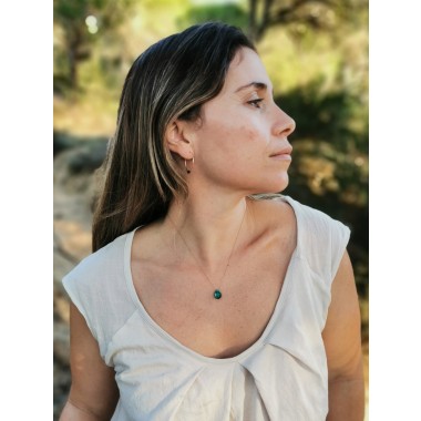 Creolen mit tiefschwarzem Onyx – minimalistisch, elegant und perfekt für jeden Tag! - handgefertigt aus Sterling Silber oder (Rosé) Gold Filled - KIZZU Schmuck Manufaktur