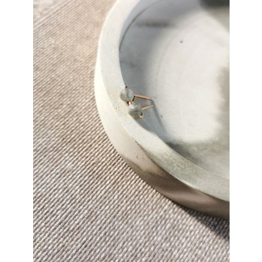 Labradorit Ohrstecker - für kreative Veränderung und neue Ideen - handgefertigt aus Sterling Silber oder (Rosé) Gold Filled - KIZZU Schmuck Manufaktur 


