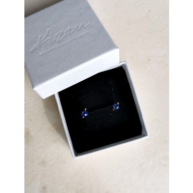 Lapis Lazuli Ohrstecker - für innere Weisheit und klare Gedanken - handgefertigt aus Sterling Silber oder (Rosé) Gold Filled - KIZZU Schmuck Manufaktur 
