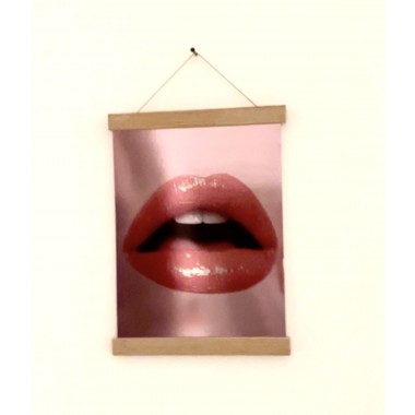 KISU CHROME - A4 Chrome Poster – Red / Pink