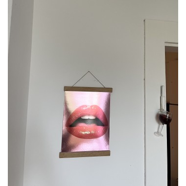 KISU CHROME - A4 Chrome Poster – Red / Pink