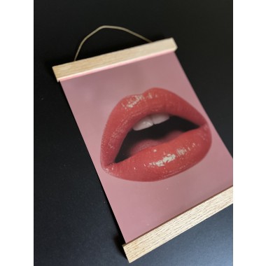 KISU CHROME - A4 Chrome Poster – Red / Pink
