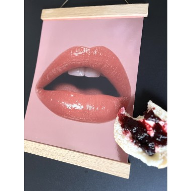 KISU CHROME - A4 Chrome Poster – Red / Pink
