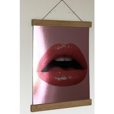 KISU CHROME - A4 Chrome Poster – Red / Pink