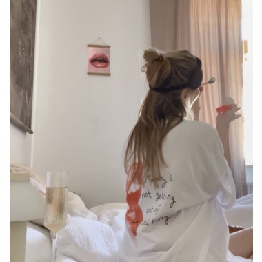 THE BED SHIRT – Oversized T-Shirt mit Rückenprint