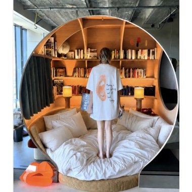 THE BED SHIRT – Oversized T-Shirt mit Rückenprint