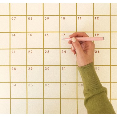 Großer Wandkalender 2026, quadratisch 50x50 - SANS.