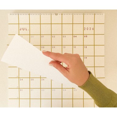 Großer Wandkalender 2026, quadratisch 50x50 - SANS.