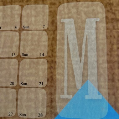 Kalender Big Mountain brown pink