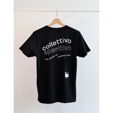 COLLETTIVO APERITIVO | T- SHIRT | SCHWARZ "SPECIAL WISKEY SOUR - EDITION" 