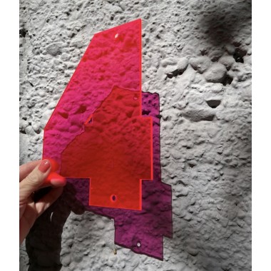 THE SUPER HOUSE NUMBER NEON RED - Hausnummer von not white studio