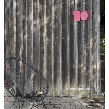 THE SUPER HOUSE NUMBER NEON RED - Hausnummer von not white studio
