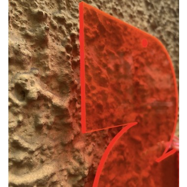 THE SUPER HOUSE NUMBER NEON ORANGE - Hausnummer von not white studio