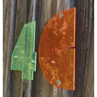 THE SUPER HOUSE NUMBER NEON ORANGE - Hausnummer von not white studio