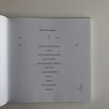 Hochzeits-Gästebuch zum ausfüllen - SANS.
