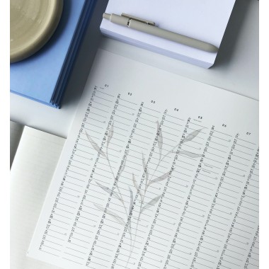 Jahresplaner 2026, Wandkalender,  Posterkalender, Jahresübersicht - SANS.