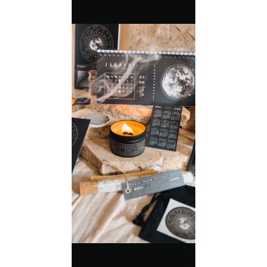Edelstein Duftkerze Sojawachs & Holzdocht // ShellyCreates