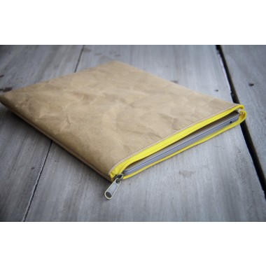 Nachhaltige Kraftpapier-Laptoptasche 15–16 Zoll | Waschbare vegane Hülle mit Zipper– Gefüttertes Laptop Sleeve für MacBook Pro/Air,Lenovo,HP