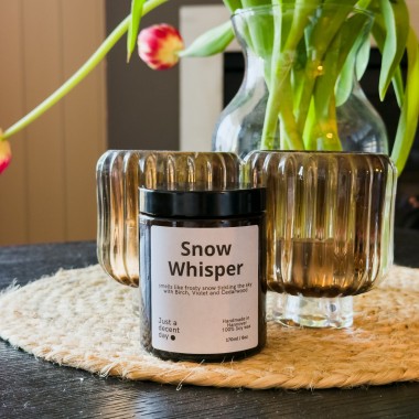 Snow Whisper - Duftkerze - Handmade - Sojawachs - Just a decent day