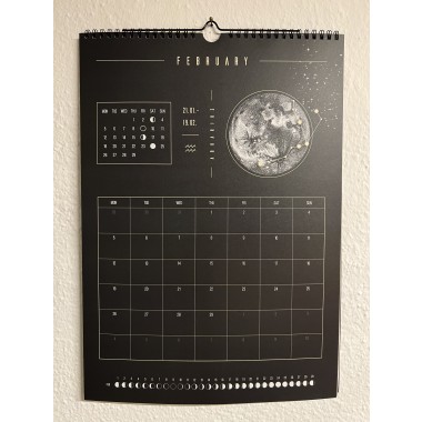 Mondkalender 2027 schwarz // ShellyCreates